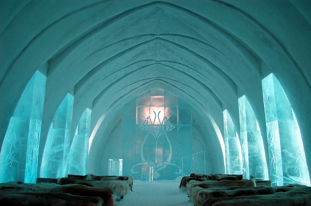 Hotel literally Built Of Ice - Ice hotel