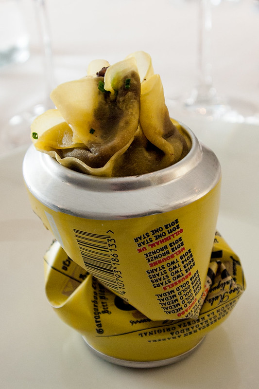 Black pudding with beer and mango, restaurante ARZAK