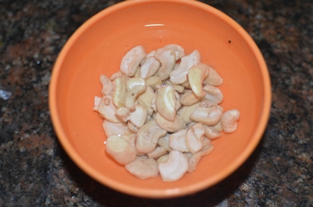 soak cashews