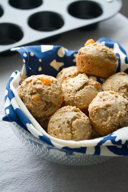Spiced Apricot and Millet Muffins