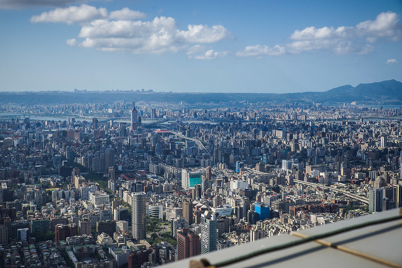 Taipei view from top of Taipei 101