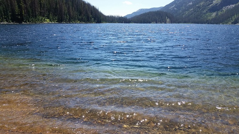 Wavelets on Emerald Lake on this breezy day