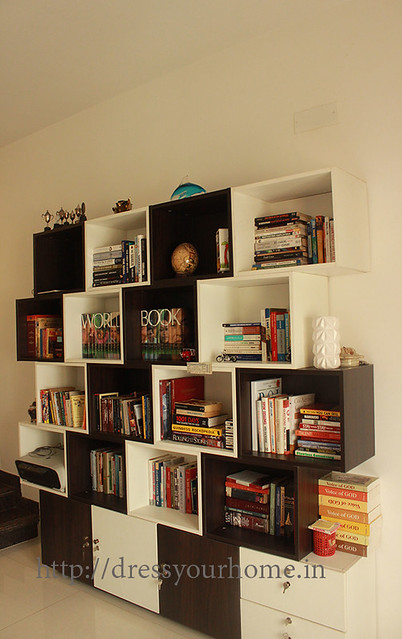 customised large book shelf