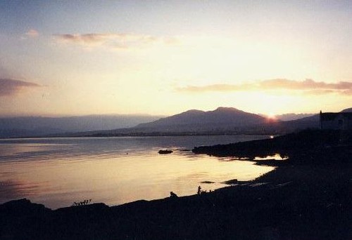 Sunrise over the highlands from Skye