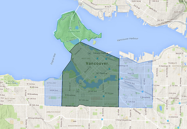 Vancouver Bike Share Map