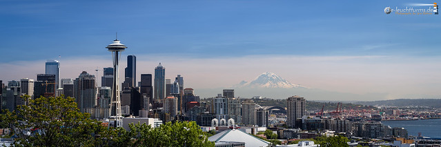 Space Needle and Mount Rainier