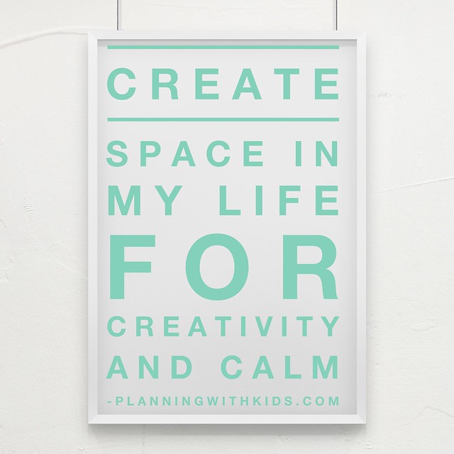 creativity and calm board green