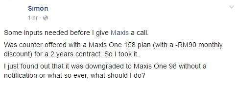 趕快檢查！Maxis 是否靜悄悄將之前接受 Counter Offer 的 One Plan 客戶配套降級？ 2
