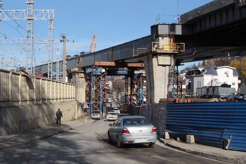 Viaduct for the 'Kurortny Prospect backup highway' through Sochi