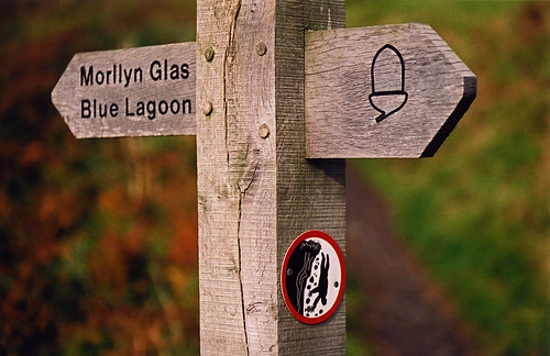 sign on the Pembrokeshire Coast path