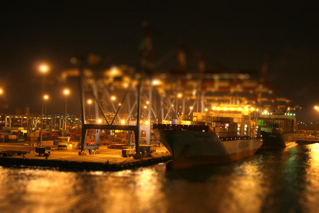 Tiny Night in Port of Ashdod