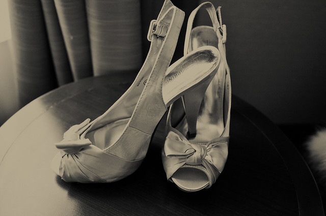 Samantha's wedding shoes