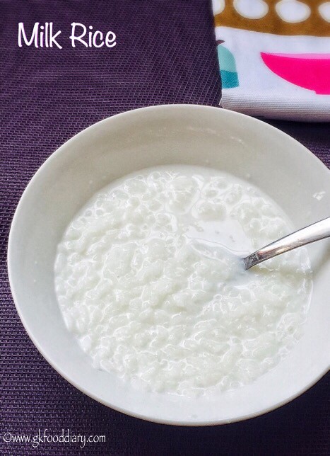 Milk Rice Recipe for Toddlers and Kids3