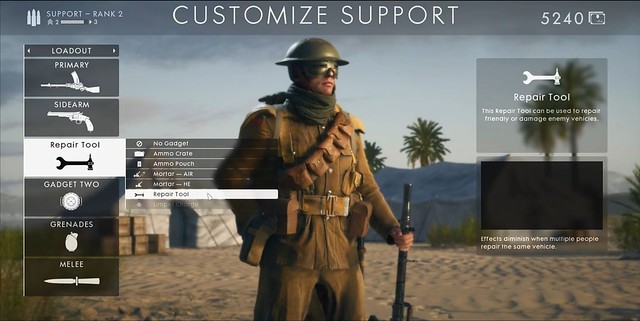 Battlefield 1 - Support Class
