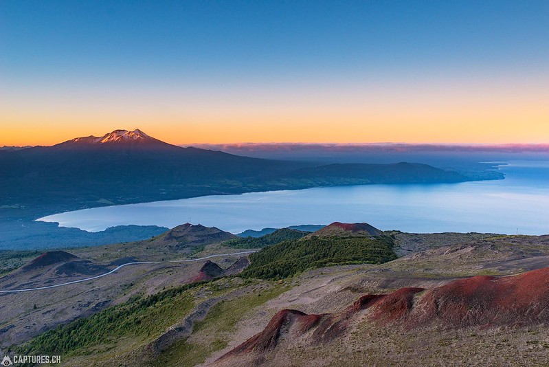 Sunrise at the volcán Calbuco