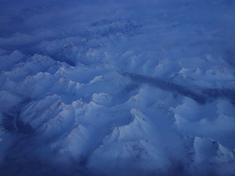 Arctic view from the plane