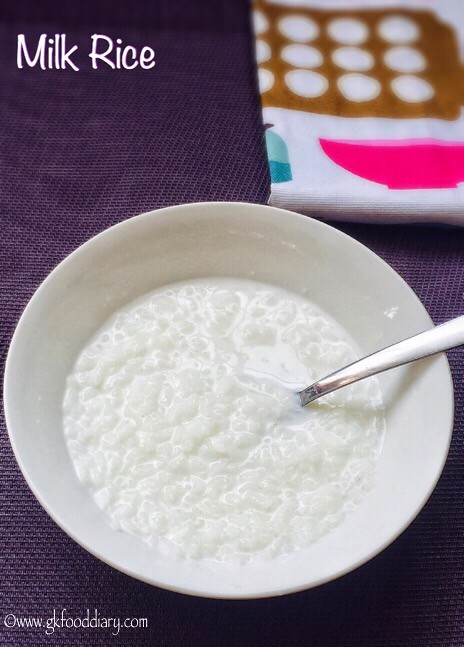 Milk Rice Recipe for Toddlers and Kids2