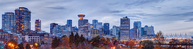 Vancouver Blue Hour Panorma