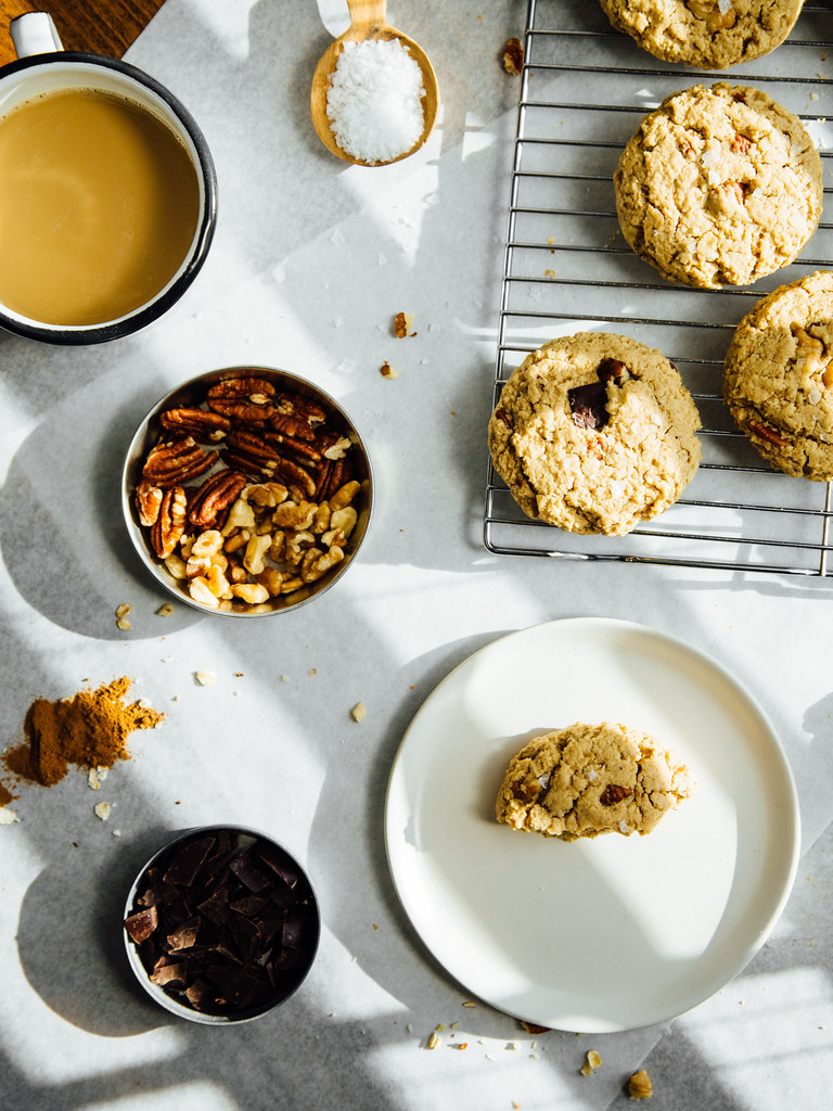 Oat + cashew butter breakfast cookies