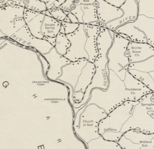1946 Anderson County DOT Map