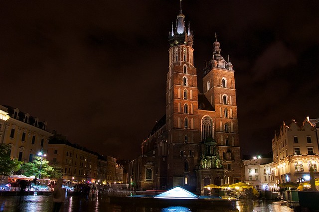 Krakow main market square