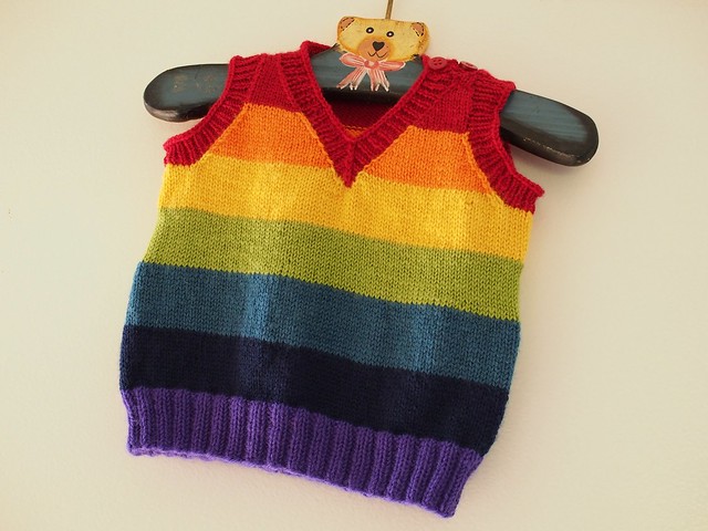 rainbow vest
