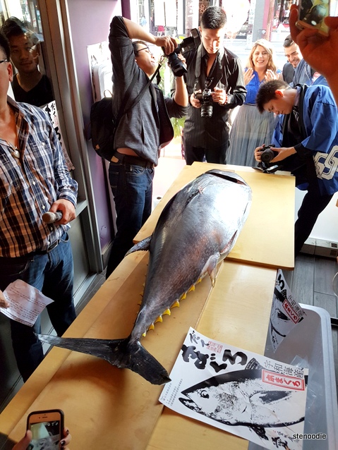  Blue fin tuna cutting at Ebisu