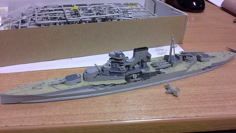 HMS Barham - Trumpeter 1/700 - Mediterranean Theatre of Operations (MTO ...