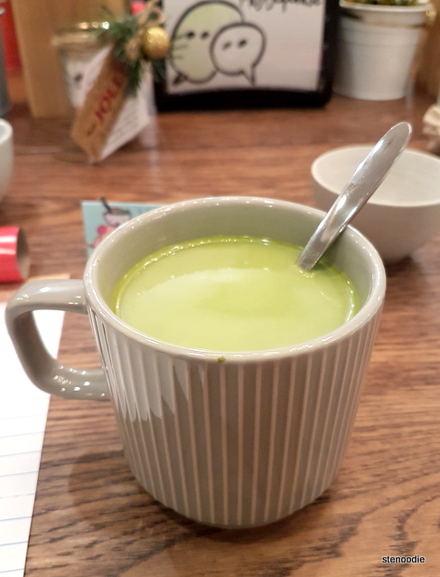 Hot Authentic Japanese Matcha Milk Tea