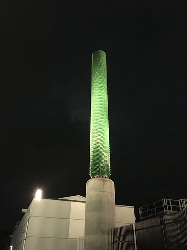 Green tower in Bothell WA