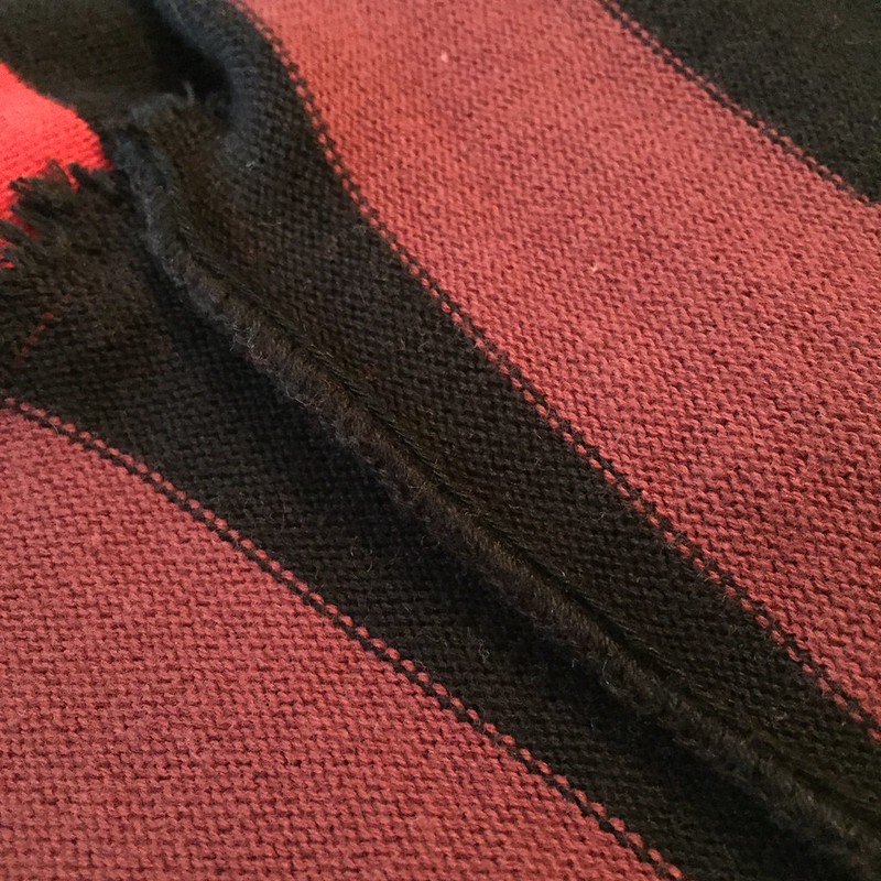 Asymmetric Striped Sweater - In Progress