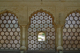 Jaipur - Amber Fort windows details