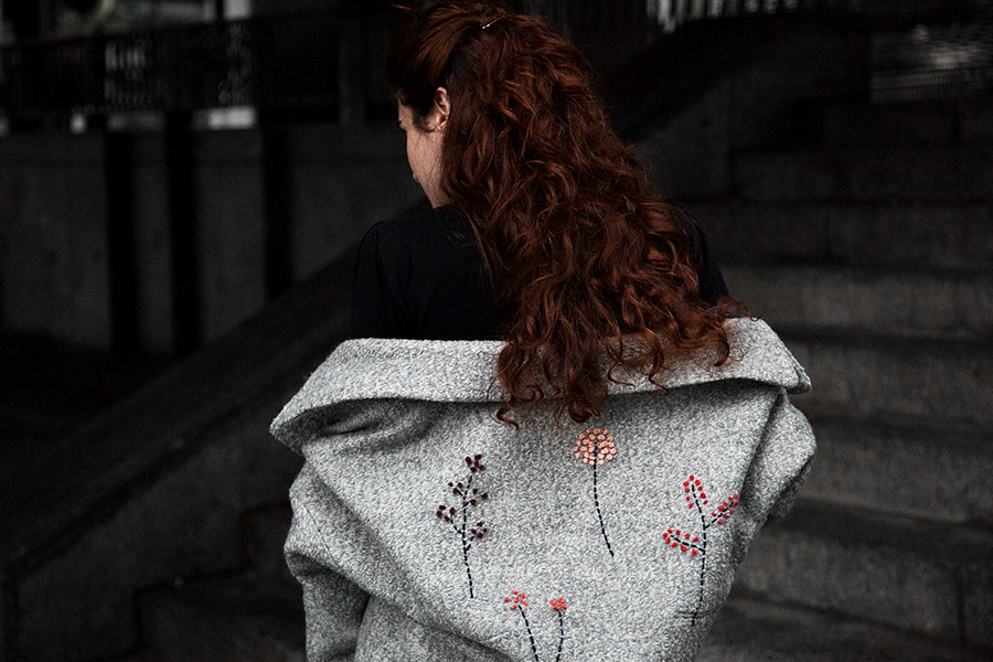DIY Abrigo bordado · DIY Embroidered coat · Fábrica de Imaginación · Tutorial in Spanish