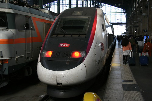 SNCF TGV Duplex  in Paris Nord, Paris, France /Oct 22, 2016