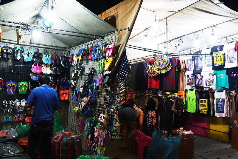 saphan phut night market shoes and shirts