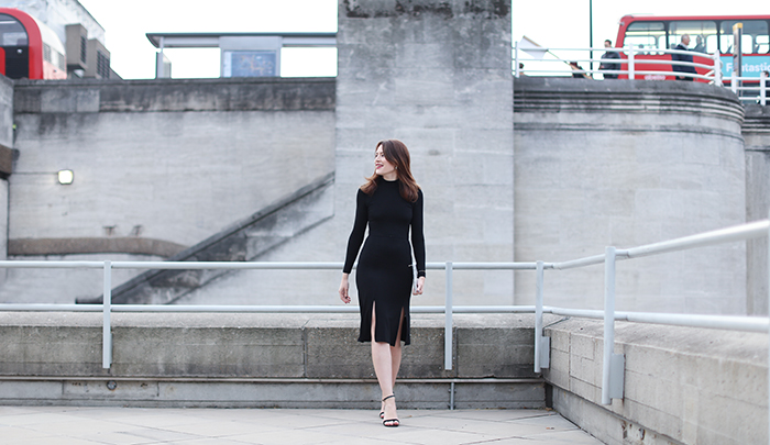 Baukjen Black Dress | London Blogger | Street Style 