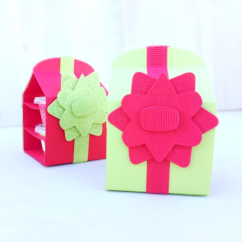 Layered Gift Bow, Snack Wrap Box, and Snack Wrap from Papertry Ink