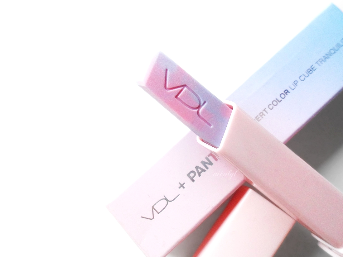 VDL + Pantone Expert Color Lip Cube in Tranquility review and swatch