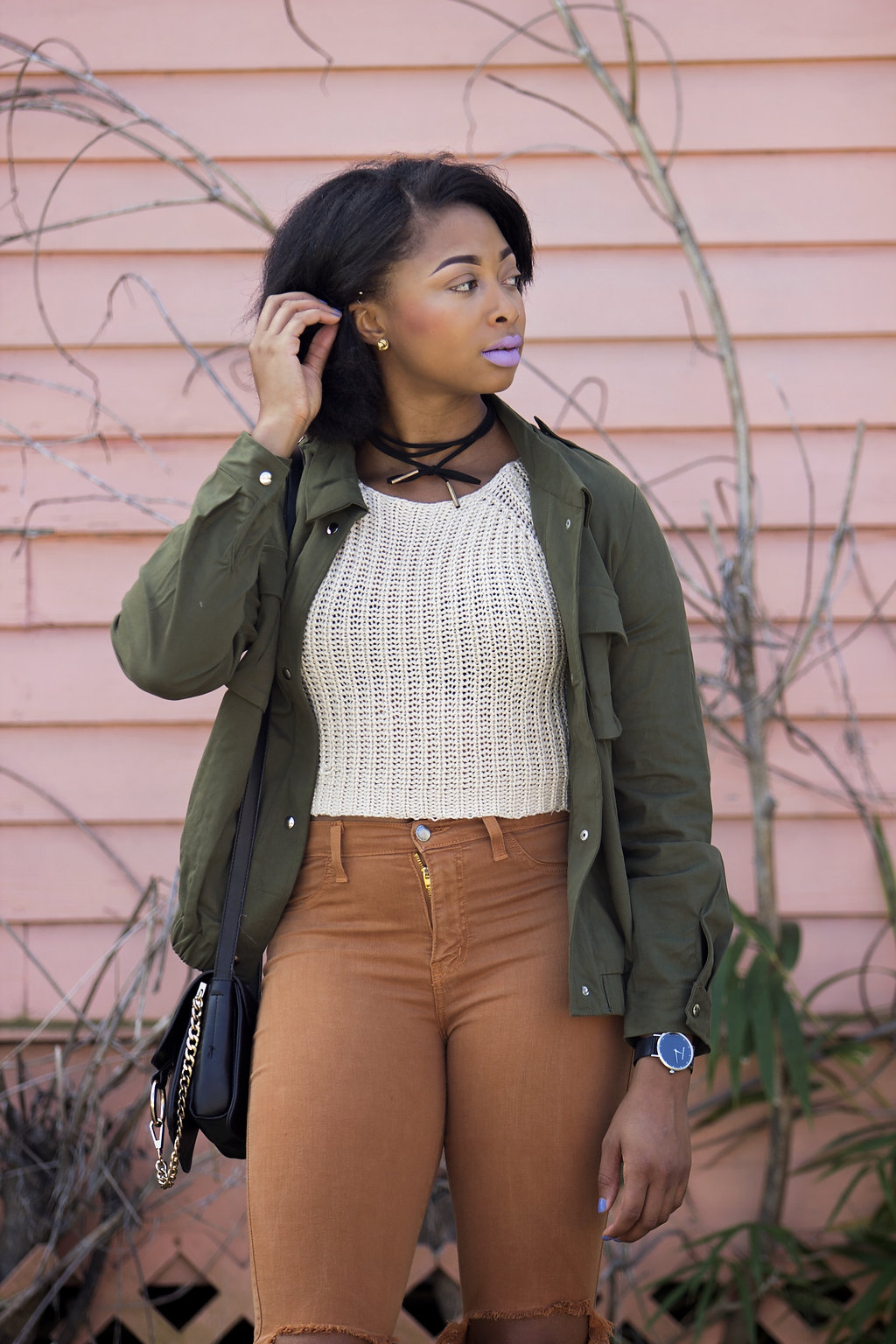 what to wear with a crop knit