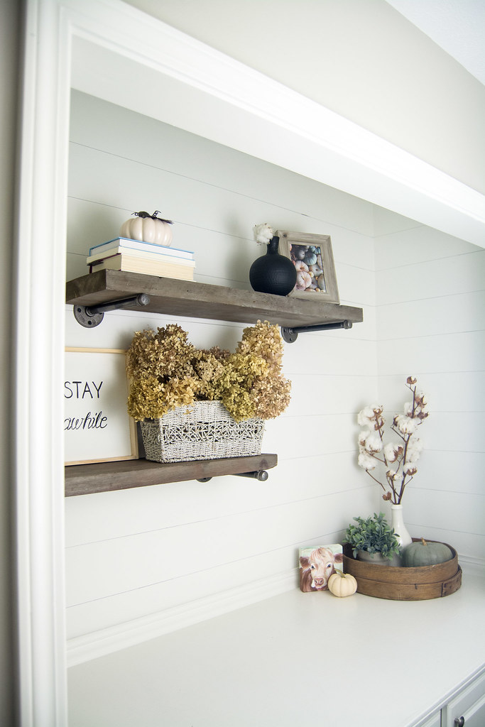 If you're looking for a way to add shiplap to your home then look no further than this DIY shiplap tutorial! This faux DIY shiplap will cost you no more than a gallon of paint and an afternoon. Skill Level: Easy/Beginner 