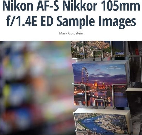 ニコン AF-S NIKKOR 105mm f/1.4E ED サンプル画像