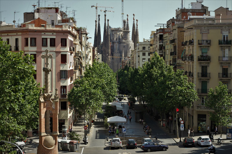 Recinto modernista Sant Pau en Barcelona