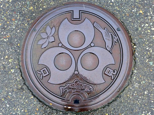 Tadami Fukushima, manhole cover （福島県只見町のマンホール）