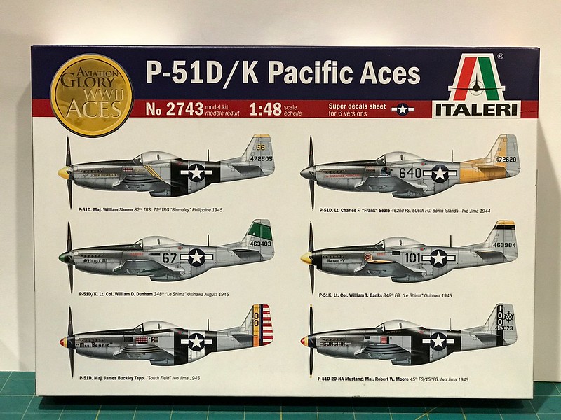 P51 D/K Pacific Aces Kit 1:48 Italeri IT2743 