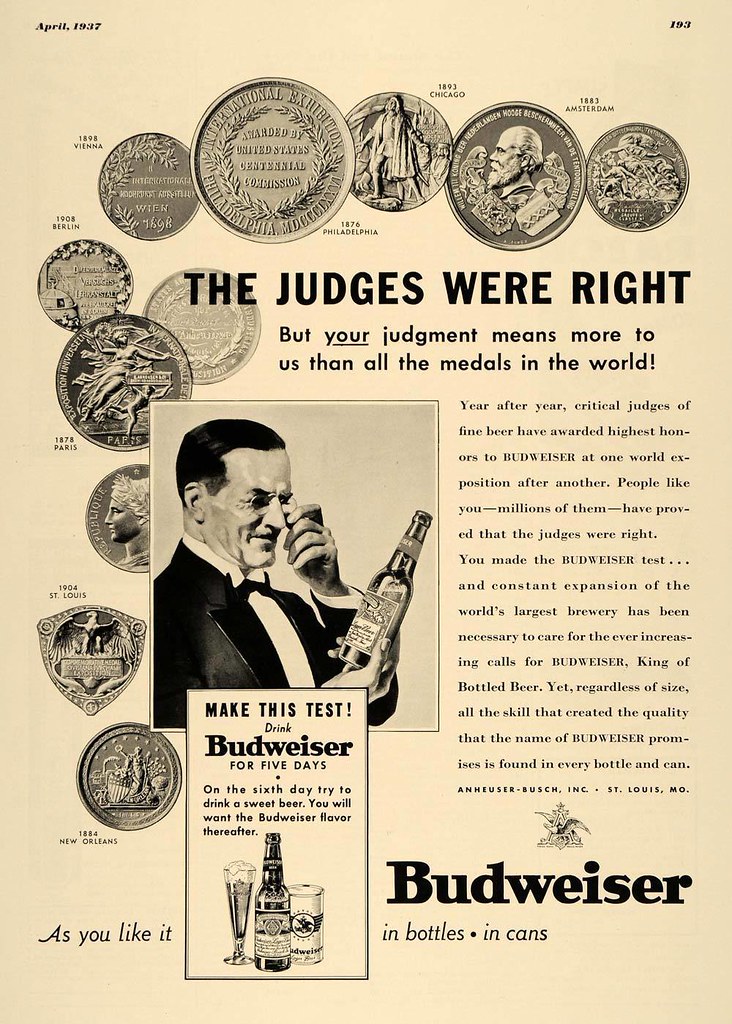 1937-Ad-Budweiser-Beer-Anheuser-Busch-Medals-Amsterdam