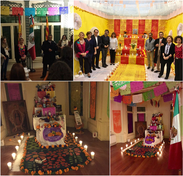Altar de Todos los Santos en el Consulado de México