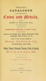 Priced Catalogue of the Holland Collection
