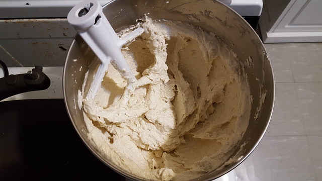 Batter, before adding dough, Lemon-Cardamon Sugar Cookies