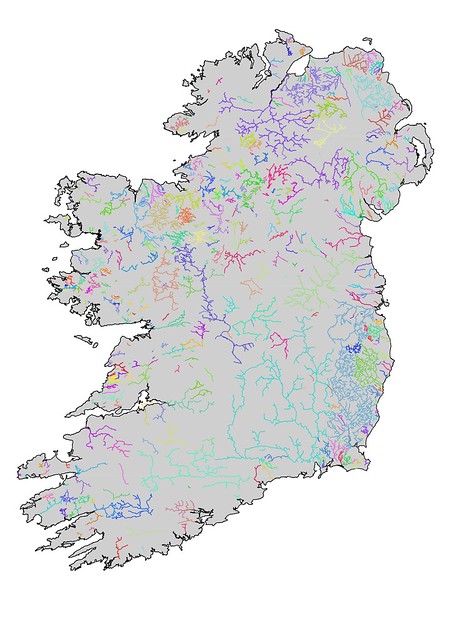 Irish Watersheds from OpenStreetMap