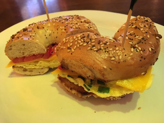 Breakfast bagel - Mojo Bicycle Cafe